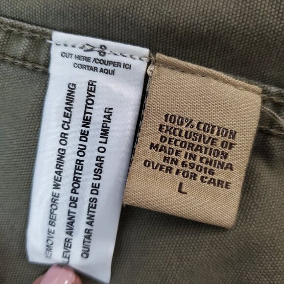 RuffHewn Military Green Army Jacket 100% Cotton L - Picture 12 of 16